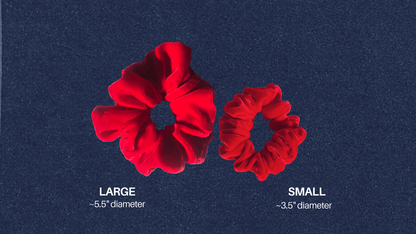 Deliciously Soft 100% Silk Velvet Scrunchie