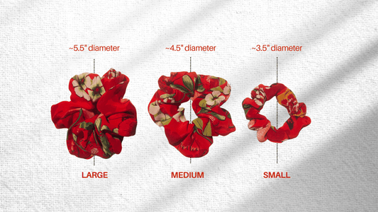 Limited-Edition Designer Floral 100% Silk Scrunchie