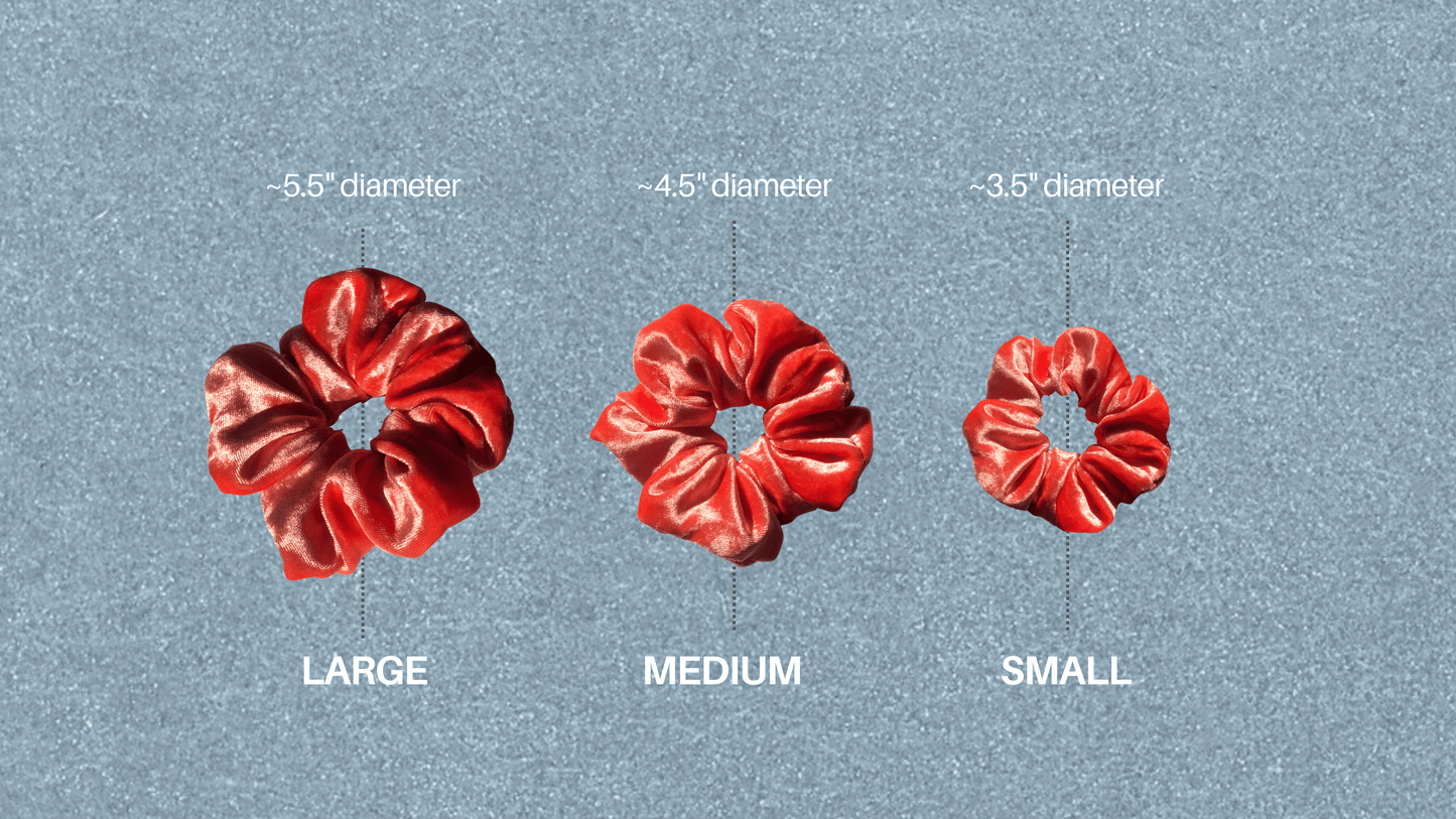 Luscious Peach Velvet 100% Silk Scrunchie