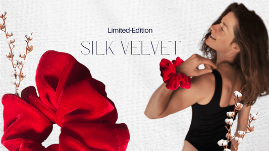Deliciously Soft 100% Silk Velvet Scrunchie